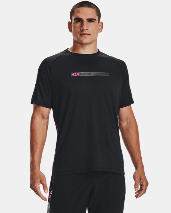 Men's UA Tech™ Short Sleeve, Black, pdpMainDesktop image number 0
